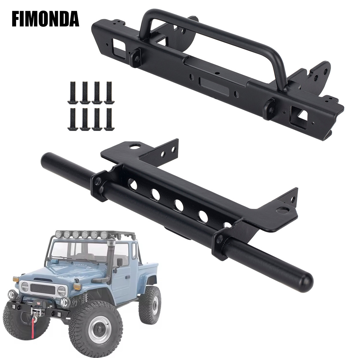 Rc Rock Crawler - Parachoques delantero de metal para camión