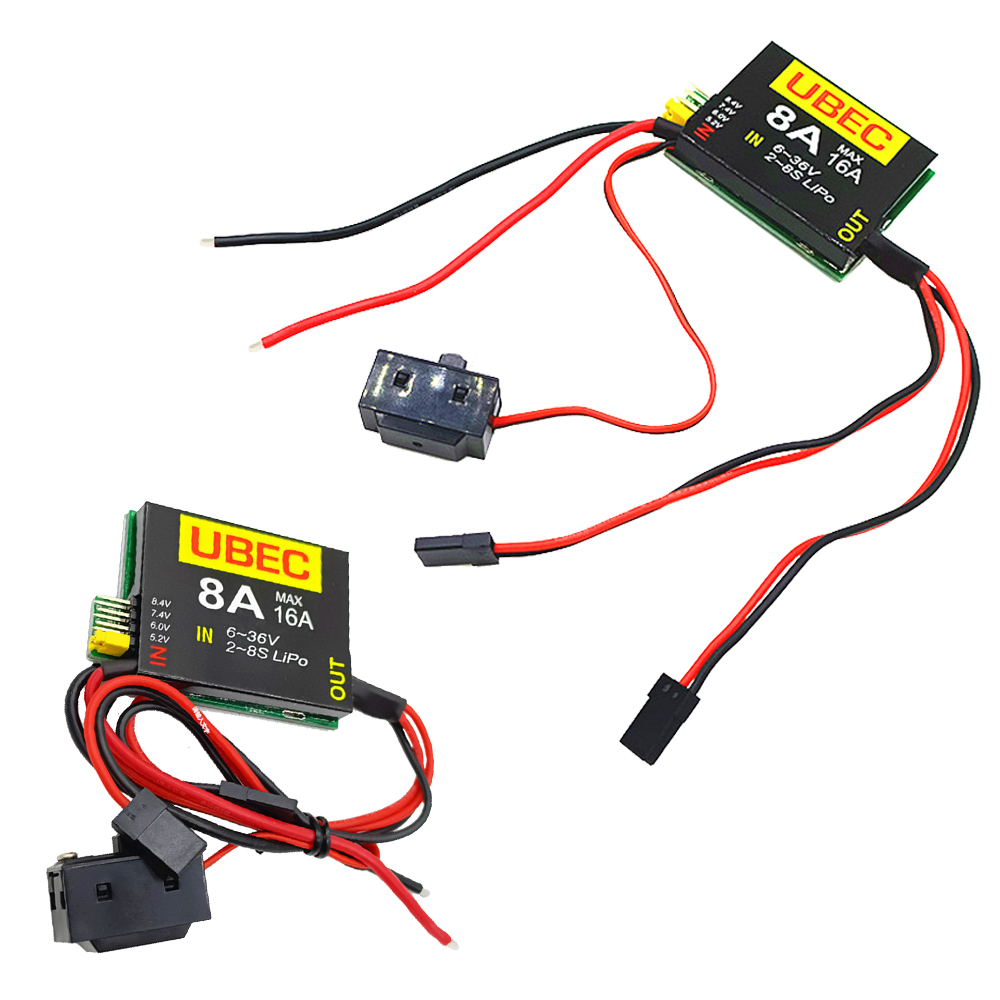 Rc Car Servo - 2S-6S 6-36V DUAL UBEC 8A +