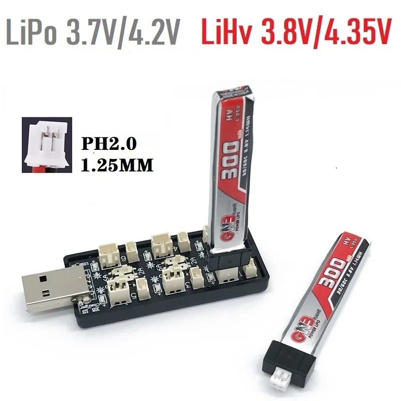 Drone Rc Board - 6CH USB 1S LiPo/LiHv 3,7 V/4,2