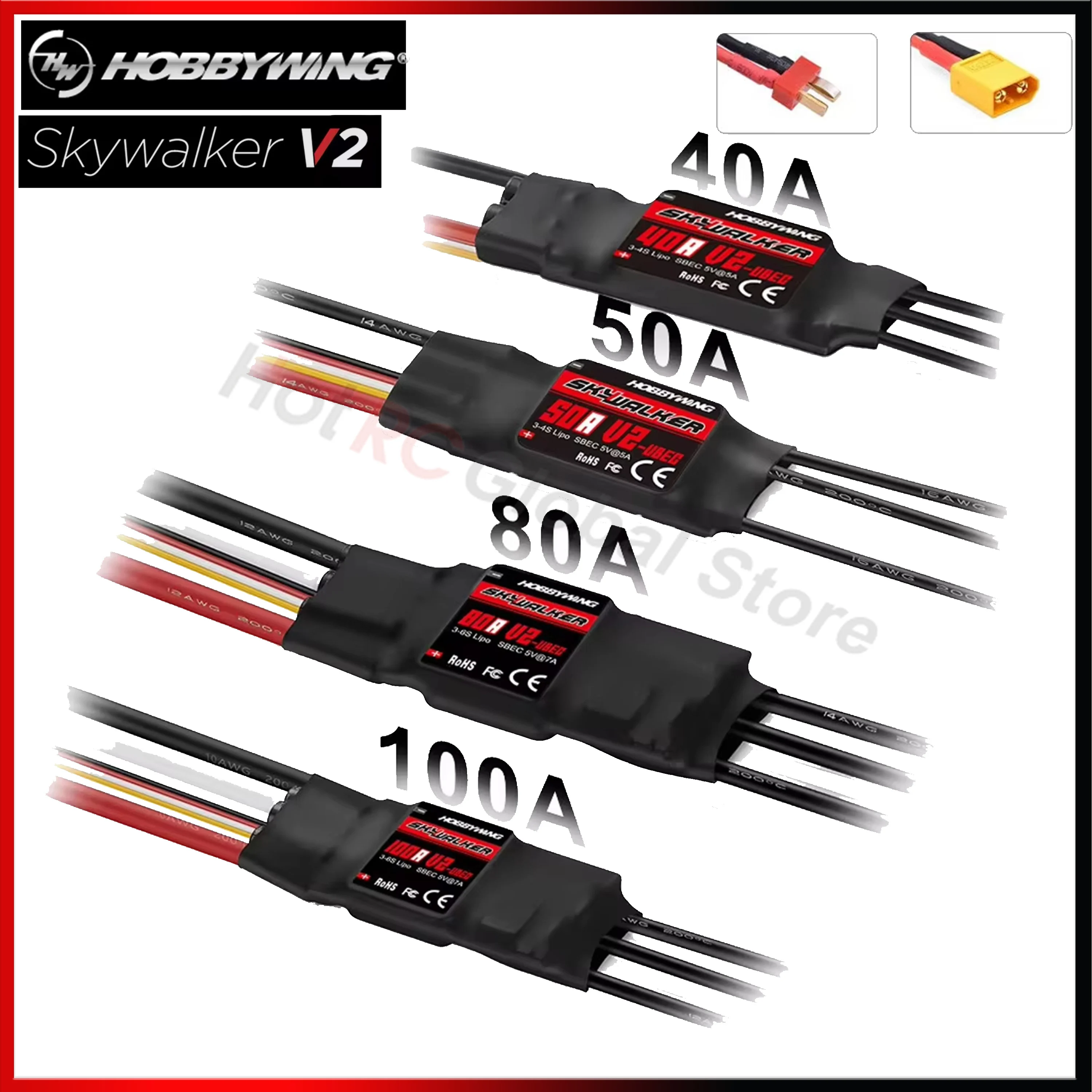 Drone Kf Rc - HOBBYWING Skywalker-CONTROLADOR DE VELOCIDAD ESC sin