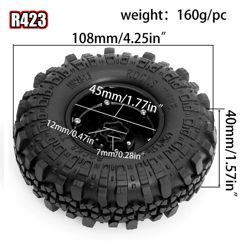 B05C-4PCS Beadlock juego de ne - Rc Rock Crawler reseña y precio