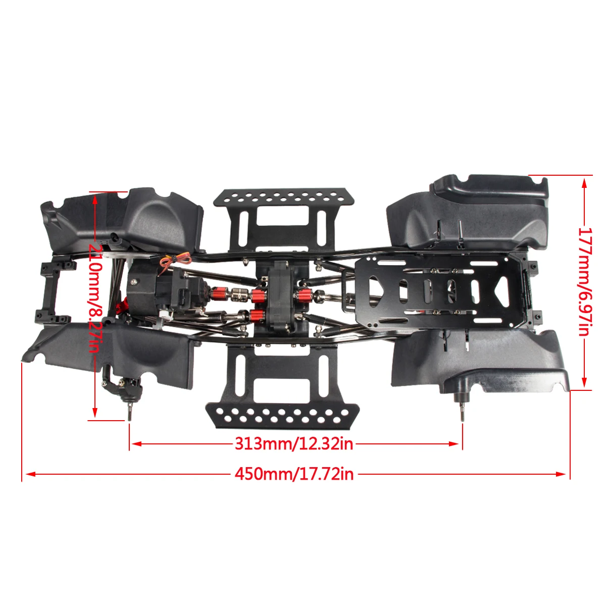Kit de chasis de oruga RC 1/10 - Rc Rock Crawler reseña y precio