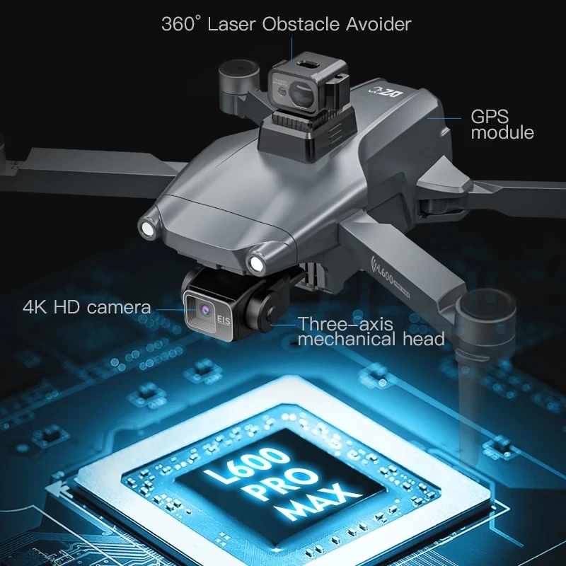 L600 PRO MAX GPS Drone profesi - Drone Kf Rc reseña y precio