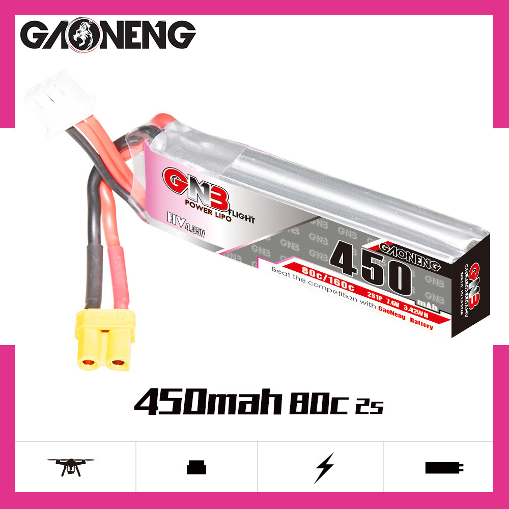 Batería LiPo GNB HV 2S 7,6 V 4 - Drone Rc Board reseña y precio
