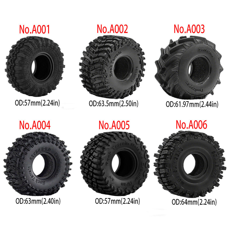 4PCS Neumáticos y Llantas de 1 - Rc Rock Crawler reseña y precio
