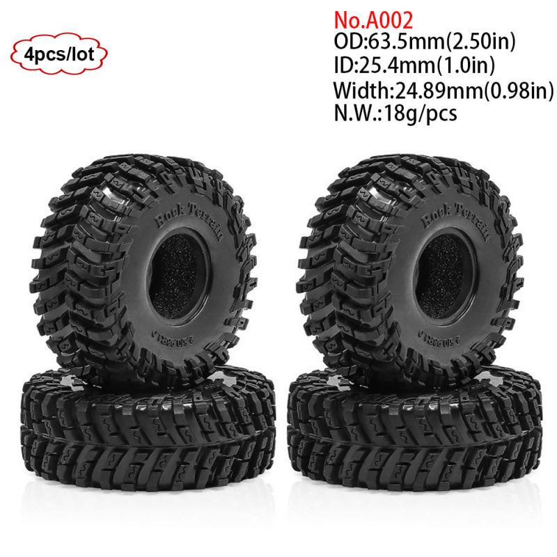 4PCS Neumáticos y Llantas de 1 - Rc Rock Crawler reseña y precio