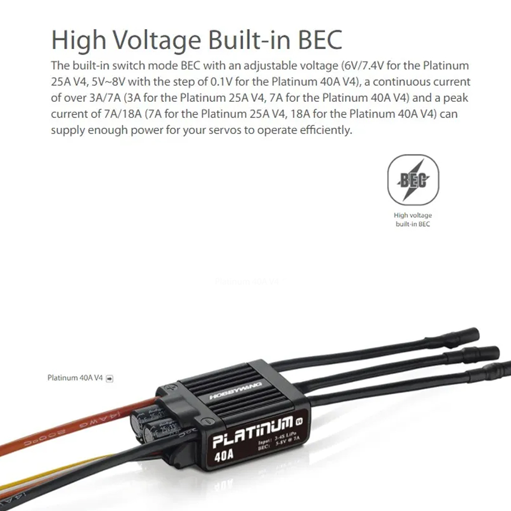 Hobbywing Platinum 25A V4 ESC  - Drone Rc V4 reseña y precio